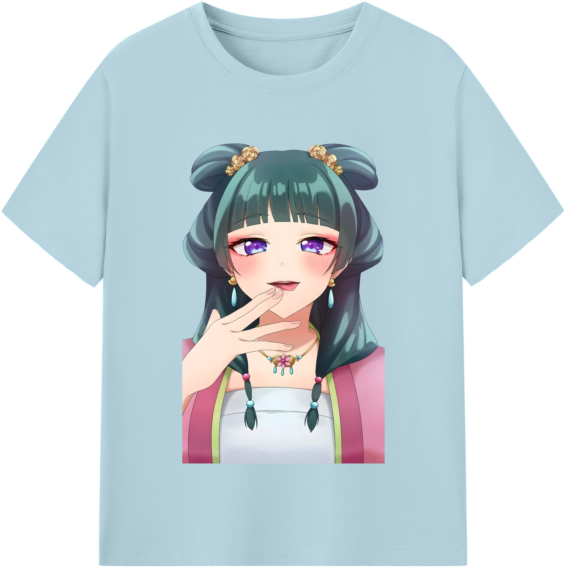 （画像用） 薬屋のひとりごと The Apothecary Diaries 綿100％半袖Tシャツ（フロントプリント）